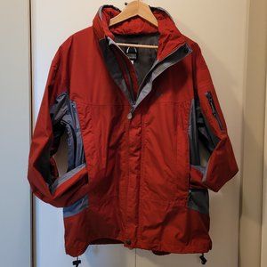 Sierra Designs Winter Red/Grey Shell Jacket - Size L